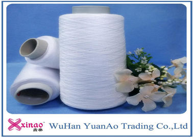 Китай Пряжи низкой усушки сырцовые белые с закрученным полиэфиром 100% на пластичном сердечнике, высокой цепкости поставщик